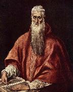El Greco St Jerome as Cardinal oil painting
